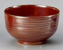 和食器 ロ340-138 紅結晶5.0丼【ECJ】