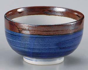 【まとめ買い10個セット品】和食器 テ343-178 渕錆呉須巻4.5丼【キャンセル/返品不可】【ECJ】