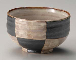 【まとめ買い10個セット品】和食器 ユ344-338 市松黒4.2丼【キャンセル/返品不可】【ECJ】