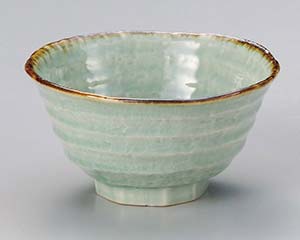【まとめ買い10個セット品】和食器 ト350-098 翠玉ロクベ茶碗(小)【キャンセル/返品不可】【ECJ】