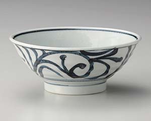 【まとめ買い10個セット品】和食器 ミ354-058 古代唐草 7.0そば丼【キャンセル/返品不可】【ECJ】