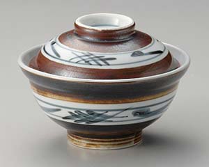 【まとめ買い10個セット品】和食器 ト357-208 サビ井桁 蓋丼(組)【キャンセル/返品不可】【ECJ】
