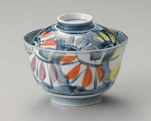 【まとめ買い10個セット品】和食器 テ357-358 三色菊蓋物【キャンセル/返品不可】【ECJ】