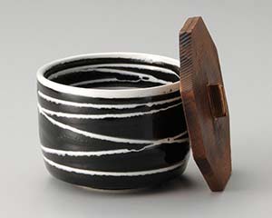 【まとめ買い10個セット品】和食器 イ359-078 天目潮騒 飯器(蓋付)【キャンセル/返品不可】【ECJ】