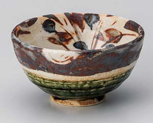 【まとめ買い10個セット品】和食器 カ362-028 織部かぶ茶碗【キャンセル/返品不可】【ECJ】