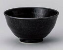 和食器 ハ365-438 黒水晶手引3.6飯碗【ECJ】