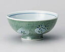 和食器 ア372-358 グリーン花かすみ大平【ECJ】