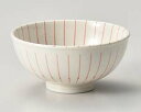 和食器 キ370-108 ルナ十草(赤)軽量茶碗【ECJ】