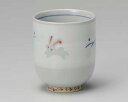 【まとめ買い10個セット品】和食器 ア386-218 粉引ウサギ湯呑(大)【キャンセル/返品不可】【ECJ】