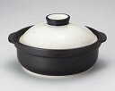 【まとめ買い10個セット品】和食器 コ404-238 宴白/黒10号鍋【キャンセル/返品不可】【ECJ】