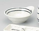 和食器 コ405-828 粉引黒ライン石目広口 呑水【ECJ】
