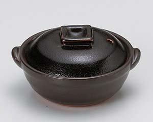 【まとめ買い10個セット品】和食器 ス408-078 天目4号浅鍋【キャンセル/返品不可】【ECJ】