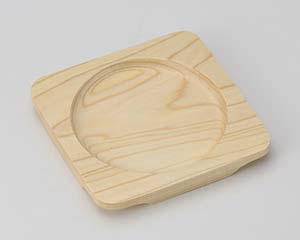 【まとめ買い10個セット品】和食器 ワ417-268 白木正角木台Cφ130【キャンセル/返品不可】【ECJ】