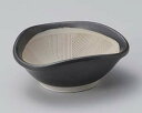和食器 ホ419-278 黒マット三角3.2スリ鉢【ECJ】
