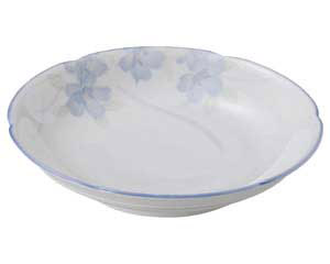 【まとめ買い10個セット品】和食器 オ443-418 花のささやき 花型6.0皿【キャンセル/返品不可】【ECJ】