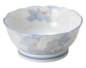 【まとめ買い10個セット品】和食器 ア444-338 まごころ 桔梗型刺身鉢【キャンセル/返品不可】【ECJ】