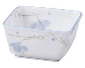 【まとめ買い10個セット品】和食器 ミ477-608 スイートピー 4.0角小鉢【キャンセル/返品不可】【ECJ】