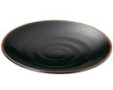 【まとめ買い10個セット品】和食器 ツ436-188 ゆず天目 丸8.0皿【キャンセル/返品不可】【ECJ】