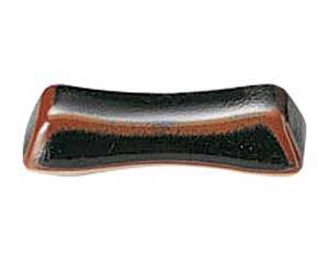 和食器 ツ437-268 ゆず天目 箸置【ECJ】