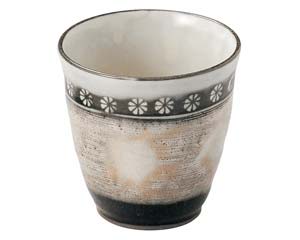 【まとめ買い10個セット品】和食器 ネ432-118 三島手 櫛目水割カップ【キャンセル/返品不可】【ECJ】