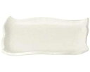 【まとめ買い10個セット品】和食器 ミ169-068 手造りモダン粉引(土物)モダンカット尺長皿【キャンセル/返品不可】【ECJ】
