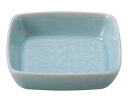 【まとめ買い10個セット品】和食器 イ445-298 青白磁唐草 6.0角鉢【キャンセル/返品不可】【ECJ】