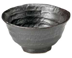 【まとめ買い10個セット品】和食器 ト441-098 鉄結晶 ロクベ茶碗(中)【キャンセル/返品不可】【ECJ】