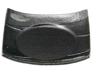 【まとめ買い10個セット品】和食器 ト441-468 鉄結晶 7.5四方皿【キャンセル/返品不可】【ECJ】