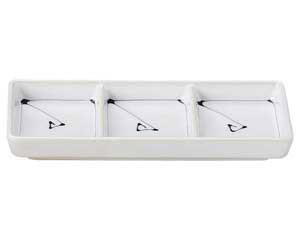 【まとめ買い10個セット品】和食器 ユ434-378 うず潮 三ツ切皿【キャンセル/返品不可】【ECJ】