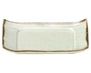 【まとめ買い10個セット品】和食器 ト463-758 翠玉(貫入) 5.5 長角四方皿【キャンセル/返品不可】【ECJ】