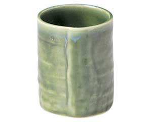 【まとめ買い10個セット品】和食器 ミ450-188 流水織部 小湯呑【キャンセル/返品不可】【ECJ】