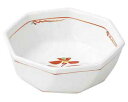 【まとめ買い10個セット品】和食器 ホ070-018 赤絵花紋 八角刺身鉢【キャンセル/返品不可】【ECJ】