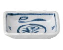 和食器 ホ150-328 手描き唐草 長角千代口【ECJ】