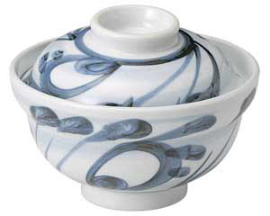 【まとめ買い10個セット品】和食器 ユ357-038 砥部風唐草 蓋丼【キャンセル/返品不可】【ECJ】