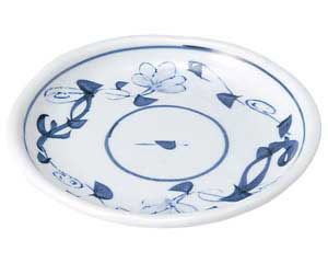 【まとめ買い10個セット品】和食器 ト481-068 手描花唐草 玉渕5.5皿【キャンセル/返品不可】【ECJ】