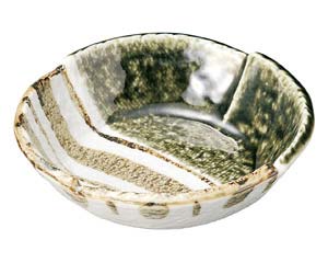 【まとめ買い10個セット品】和食器 ロ466-048 織部ストライプ 5.0刺身鉢【キャンセル/返品不可】【ECJ】