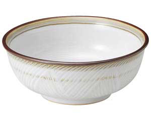 和食器 ア483-038 乳白 6.8ラーメン丼【ECJ】