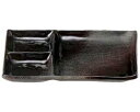 【まとめ買い10個セット品】和食器 ロ465-118 鉄釉布目 8.0三品皿【キャンセル/返品不可】【ECJ】