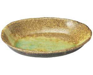 【まとめ買い10個セット品】和食器 ミ468-228 岩清水 楕円大鉢【キャンセル/返品不可】【ECJ】