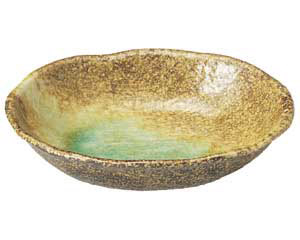 【まとめ買い10個セット品】和食器 ミ468-168 岩清水 楕円鉢【キャンセル/返品不可】【ECJ】