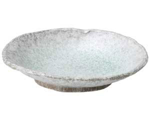 【まとめ買い10個セット品】和食器 ス447-218 青釉 9号小判深鉢【キャンセル/返品不可】【ECJ】