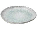 和食器 ス447-268 青釉 10号丸変形皿【ECJ】