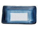 和食器 オ479-108 藍彩 角5.5皿【ECJ】