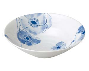 【まとめ買い10個セット品】和食器 コ486-658 ブルーポピー リップル7.0鉢【キャンセル/返品不可】【ECJ】