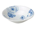 【まとめ買い10個セット品】和食器 コ486-668 ブルーポピー リップル8.0鉢【キャンセル/返品不可】【ECJ】