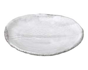 【まとめ買い10個セット品】和食器 ス489-348 白刷毛目 8.5号皿【キャンセル/返品不可】【ECJ】