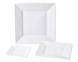【まとめ買い10個セット品】 ネ524-018 スクウェアホワイト26cm皿【キャンセル/返品不可】【ECJ】