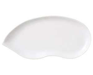 【まとめ買い10個セット品】 カ514-128 白磁そら豆トレー(中)【キャンセル/返品不可】【ECJ】