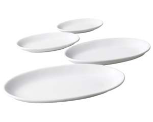 【まとめ買い10個セット品】 ハ519-228 ルナホワイト14cm細プラター【キャンセル/返品不可】【ECJ】