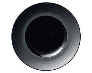 【まとめ買い10個セット品】 ネ555-118 グラシアブラウン&ブラック グラシアブラック27cmディナー【キャンセル/返品不可】【ECJ】